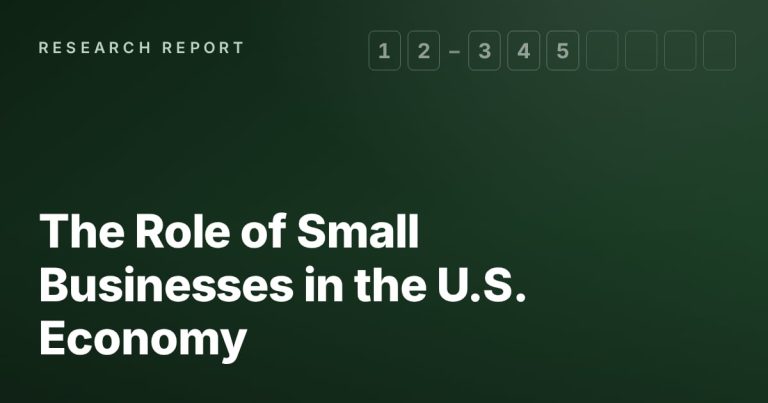 The Role of Small Businesses in the U.S. Economy